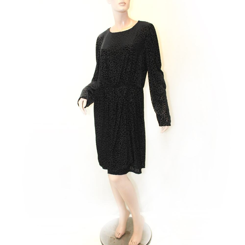 Express Y2K goth whimsigoth burned animal print velvet black lined dress XL